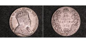 50 Цент Канада Срібло Едвард VII (1841-1910)