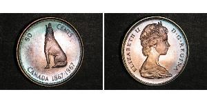 50 Цент Канада Срібло Єлизавета II (1926-2022)