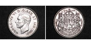50 Цент Канада Срібло Георг VI (1895-1952)