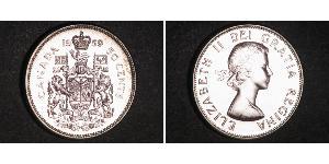 50 Цент Канада Срібло Єлизавета II (1926-2022)