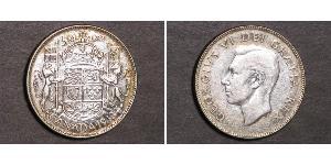 50 Цент Канада Срібло Георг VI (1895-1952)