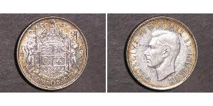 50 Цент Канада Срібло Георг VI (1895-1952)