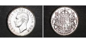 50 Цент Канада Срібло Георг VI (1895-1952)