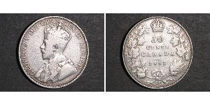 50 Цент Канада Срібло Георг V (1865-1936)