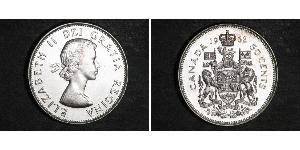 50 Цент Канада Срібло Єлизавета II (1926-2022)
