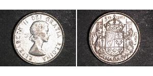 50 Цент Канада Срібло Єлизавета II (1926-2022)