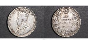 50 Цент Канада Срібло Георг V (1865-1936)
