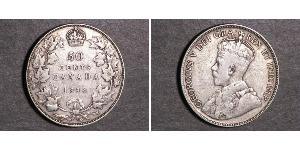 50 Цент Канада Срібло Георг V (1865-1936)