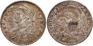 50 Цент США (1776 - ) Срібло 