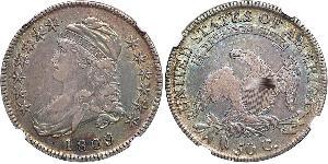 50 Цент США (1776 - ) Срібло 