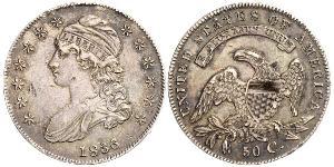 50 Цент США (1776 - ) Срібло 