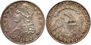 50 Цент США (1776 - ) Срібло 