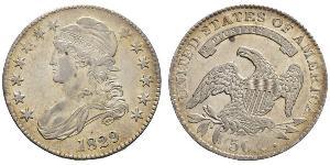50 Цент США (1776 - ) Срібло 