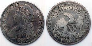 50 Цент США (1776 - ) Срібло 
