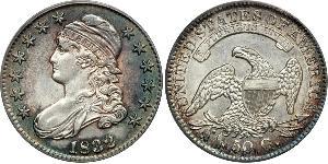 50 Цент США (1776 - ) Срібло 