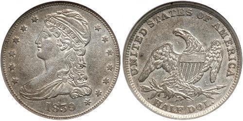 50 Цент / 1/2 Доллар США (1776 - ) Серебро 