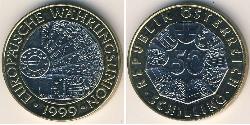 50 Shilling Republic of Austria (1955 - ) Bimetal 