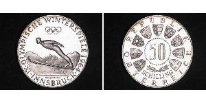 50 Шиллинг Австрийская Республика(1955 - ) / Австрия Серебро 