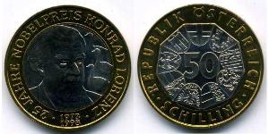 50 Шилінг Австрійська Республіка (1955 - ) Біметал 