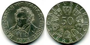 50 Шилінг Австрійська Республіка (1955 - ) Срібло 