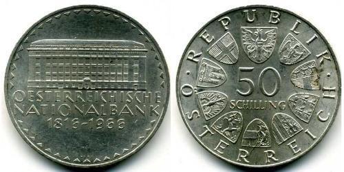 50 Шилінг Австрійська Республіка (1955 - ) Срібло 