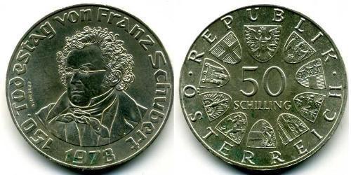 50 Шилінг Австрійська Республіка (1955 - ) Срібло 