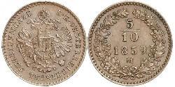 5/10 Kreuzer Austrian Empire (1804-1867) Copper 
