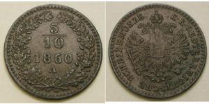 5/10 Kreuzer Kaisertum Österreich (1804-1867) Kupfer 