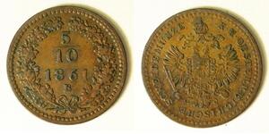5/10 Kreuzer Kaisertum Österreich (1804-1867) Kupfer 