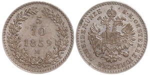 5/10 Крейцер Австрийская империя (1804-1867) Медь 