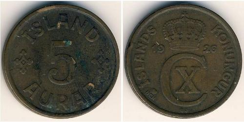 5 Aurar 冰岛 (1944 - ) 青铜 
