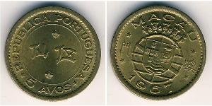 5 Avo Portugal / Macau (1862 - 1999) Brass/Nickel 
