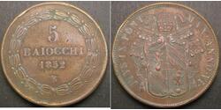 5 Baiocco Estados Pontificios (752-1870) Cobre 