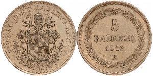 5 Baiocco Estados Pontificios (752-1870) Cobre 