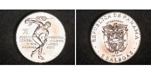 5 Balboa Panama Silber 