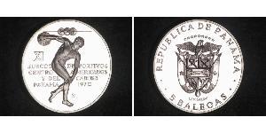 5 Balboa Panama Silber 