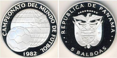 5 Balboa Panama Silber 