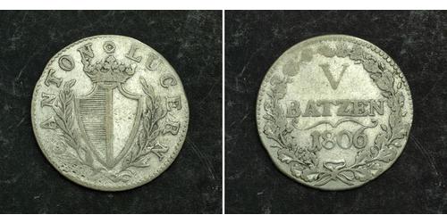 5 Batz Svizzera Argento 
