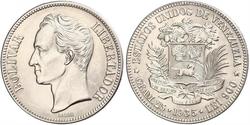 5 Bolivar Venezuela Silver 