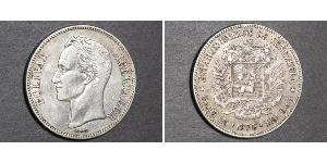 5 Bolivar Venezuela (1811 - ) Silver 