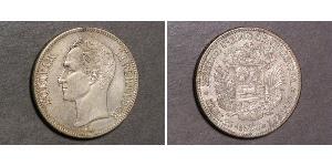 5 Bolivar Venezuela (1811 - ) Silver 