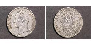 5 Bolivar Venezuela (1811 - ) Silver 