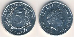 5 Cent  Alluminio Elisabetta II (1926-2022)