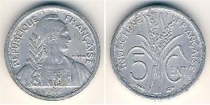 5 Cent Französisch-Indochina (1887-1954) Aluminium 