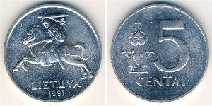 5 Cent Litauen (1991 - ) Aluminium 