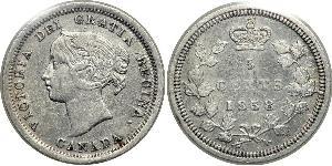 5 Cent Canada Argent Victoria (1819 - 1901)