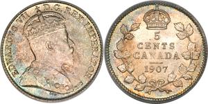 5 Cent Canada Argent Édouard VII (1841-1910)