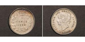 5 Cent Canada Argent Victoria (1819 - 1901)