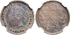 5 Cent Canada Argent Victoria (1819 - 1901)