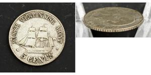 5 Cent Danemark Argent Frédéric VII de Danemark (1808-1863)